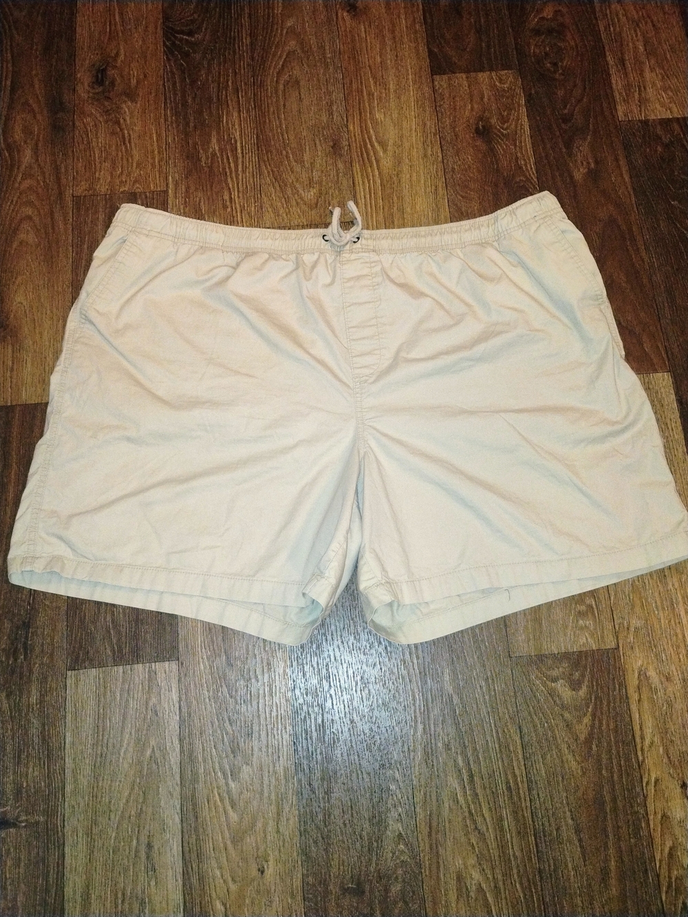 5/$15 3XL Basic Editions Light Beige Shorts With Elastic Waistband